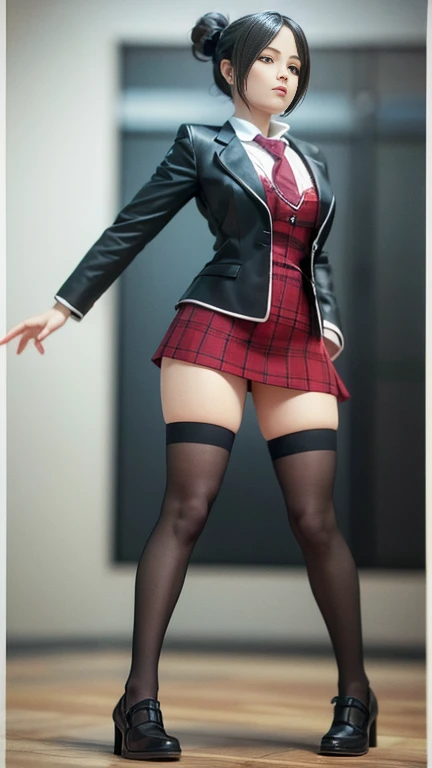Sexy girl in a classroom standing on pantyhose feet (on tippy toes touching the ground) sticking butt up in air bending all the way down to the floor (hands on floor), (((stand on your feet and bend at your waste down and touch floor with your hands, pantyhose butt sticking high up in the air, wearing sheer high gloss single seamed pantyhose, standing on her cute toes of pantyhose feet with lower half of body on the ground, pantyhose feet, skimpy sexy sailor style uniform, bow in her hair, silk bow scarf, long dark wavy black hair with bangs, looks like a 20 yr old Bettie Paige, sultry, looking at the camera playfully and seductively, posing in a classroom on the floor, male classmate kneels behind her and grabs her hips (he is clothed and upper half of him is cropped out of photo), desks and blackboard in background, (((floor is a rich mahogany wood floor))), cinematic, warm lighting, sophistication, UHD, ultra high res.photorealistic:1.4