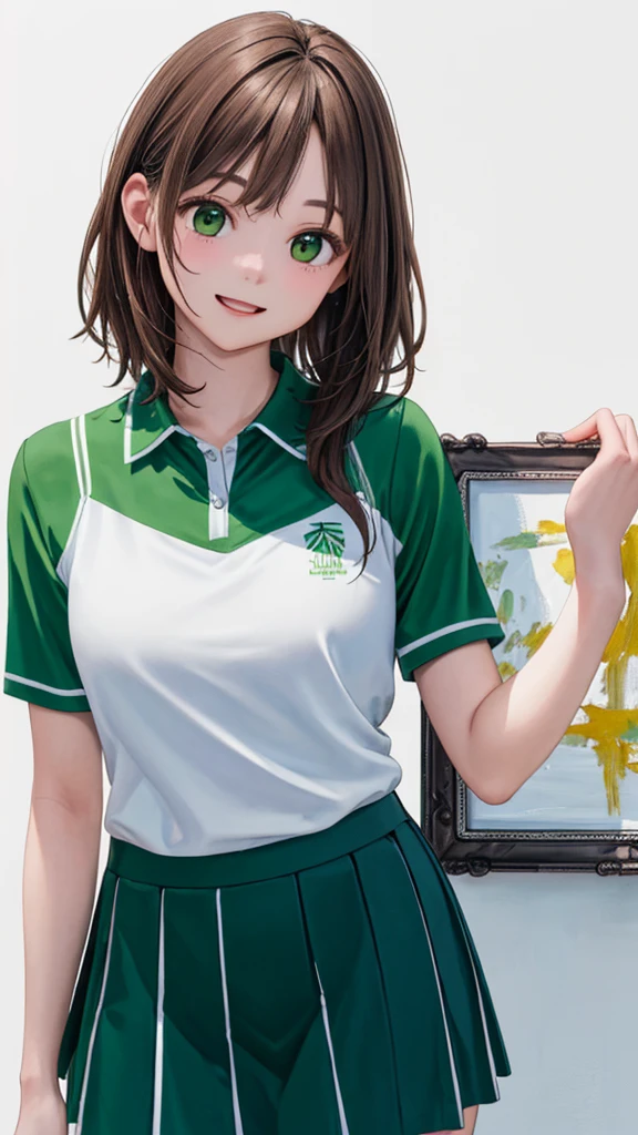 Under the legend，Chara，Teenage girl，sexy for，green color，short crop top，with short brown hair，The face is red，Underwear model，lust，Hand repair，the detail，X-rated， The clothes ar，k hd，no underwares，ssmile， television show，Upturned buttocks，out your tongue，Playful，Back Shadow，Buttocks close up，cleanness，Lace edges，camel-toe