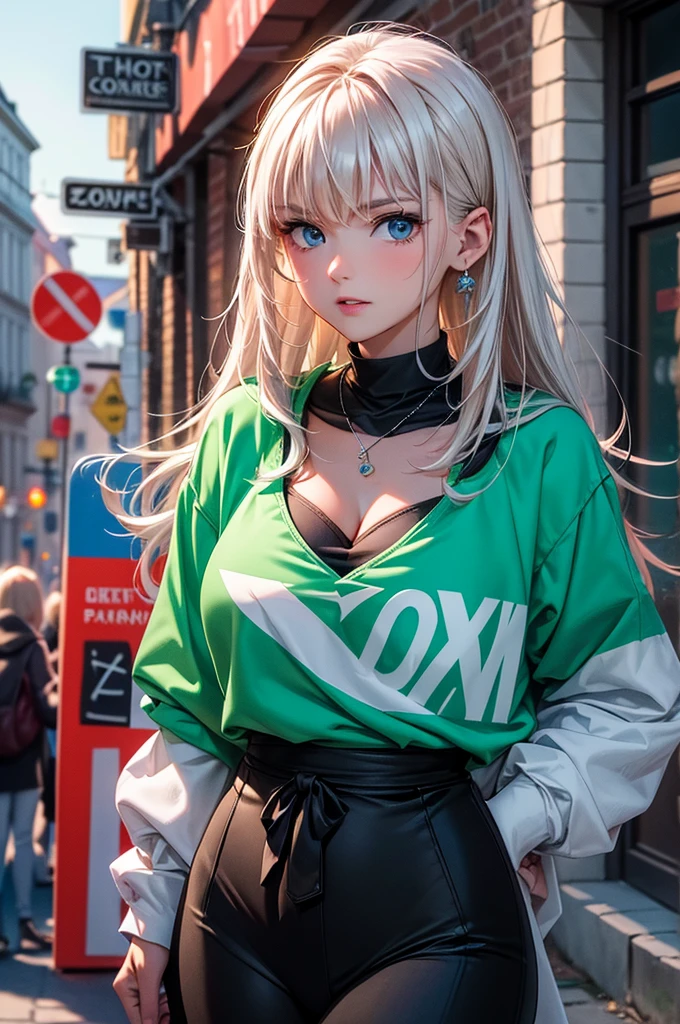 top-quality、realistic touch,high-detail、photoRealstic、、Long body、skirts that are too short、big eye、Big breasts that are about to fall out of your clothes、Strong platinum blonde eyelashes、platinum-blonde、Beautie、A sexy、full body Esbian、Sparkling eyes、Submissive smile、Flushed cheeks、Kamimei、thin-waist、Sleeveless、Voluptuous thighs、Enraptured look、Raked bangs、The forehead is protruding、See-through clothing、high-heels、Squatting with open legs、Railway station platform、Underwear that digs in and shows the line