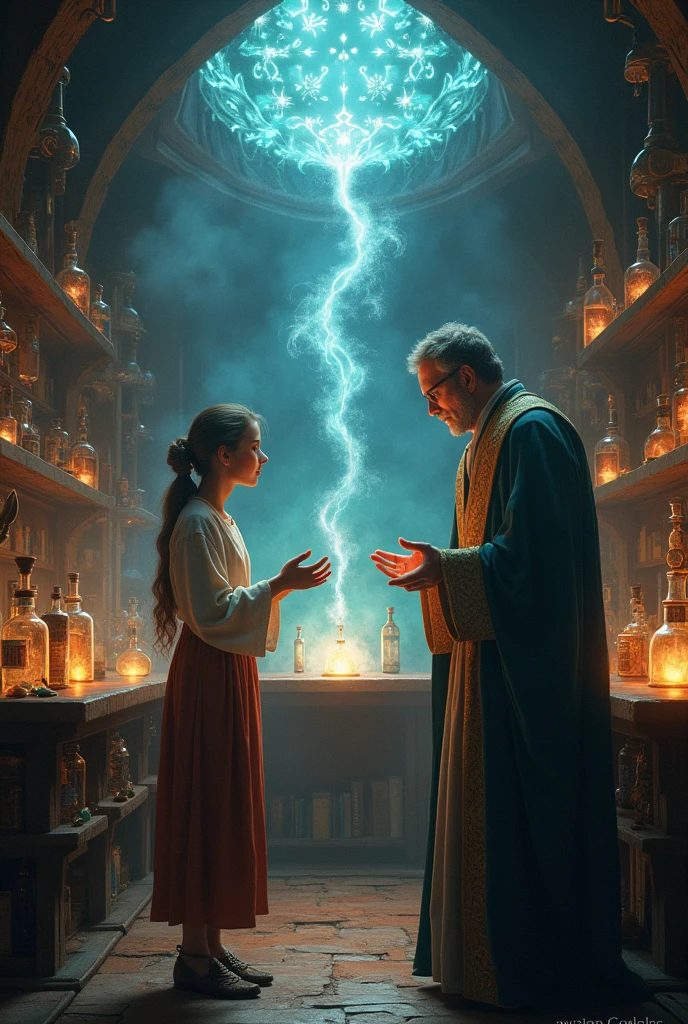 various people creating magic:
