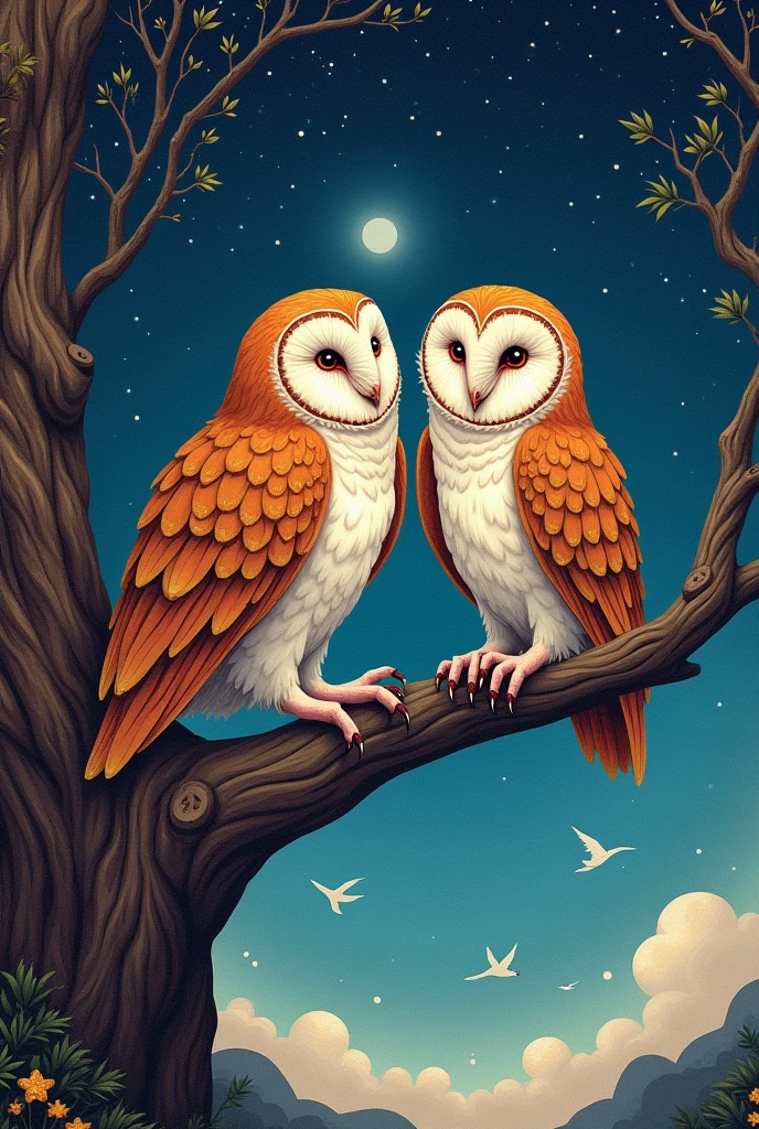 High dynamic range, vivid, rich details, clear shadows and highlights, realistic, intense, enhanced contrast, highly detailed . magnificent, barn owl, owl, watching at viewer, art, male, best quality, masterpiece, , cock, balls, hard penis, erection, soren and nyra, tyto, male and female together, straight sex, e621, furry, yiff,