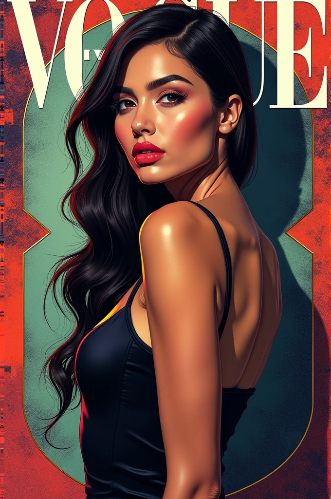 (((slingshot swimsuit ))),(gigantic cleavage breasts:1.5),(nakeness),(Solo),(White background),Long black hair,Black colored eyes,Stand up,The right hand crosses the waist,,Super-heeled sandals,grin