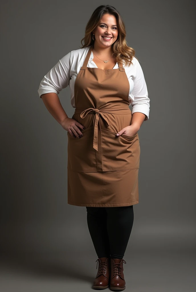 Caucasian mature woman, 3, dressed as a housewife, hair up, a little ugly, Catalog photo, full body, black background, dark environment.