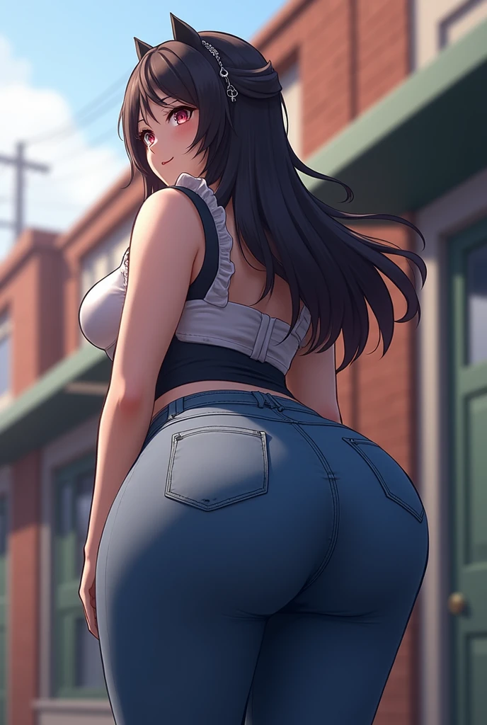 tsubamentr, tsubame ntr, Beautiful, (masutepiece:1.2), (Best Quality:1.2), blue eyes, Perfect eyes, Perfect face, Perfect Lighting, 1girl in, Ass, Buckboob, Baseball Cap, Black panties, breasts, Brown hair, croptop, cutoffs, denim, Denim shorts, hat, highleg, high leg pantie, Long hair, Central ditch, Large breasts, Micro shorts, Panties, Ponytail, Short shorts, Shorts, sideboob barbosa, Background, Solo, Tank top, thighs thighs thighs thighs, thong, Underwear, field, tussock, Walkway, Huge ass, wide hips, watch, looking at viewer