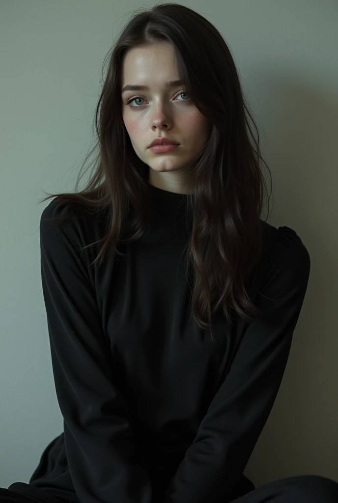 photo realistic, masterpiece, best quality, soft light, solo, professional photo, jmc <lora:jennettemccurdyV01:1>, <lora:polyhedron_skinny_all:.3> , long sleeve gothic dress, straight hair, portrait, depth of field