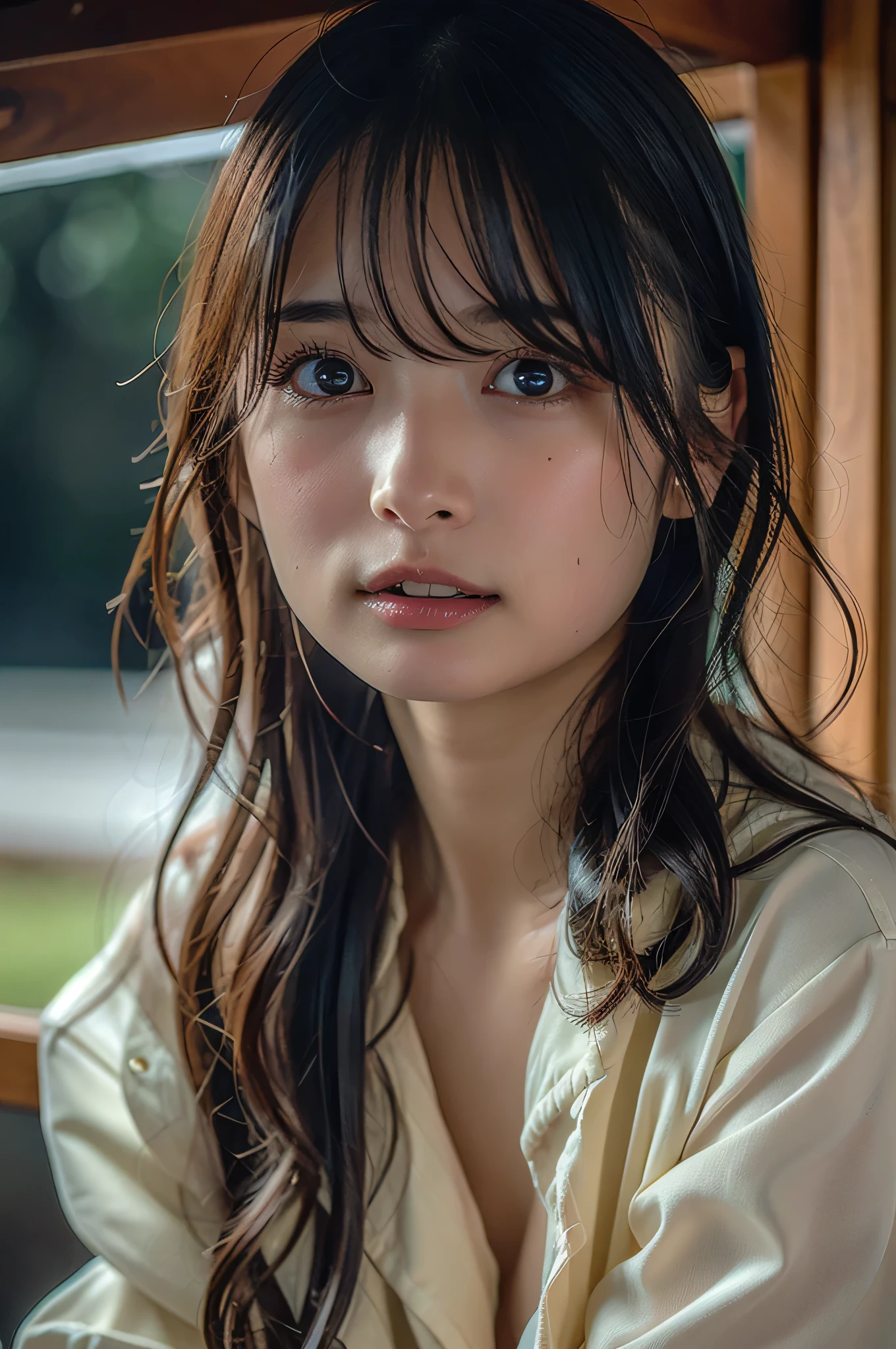best quality, face focus, Soft light, ultra high resolution, (photorealistic:1.4), RAW photos ,
one Japanese girl drinking wine, alone, cute, (pupil, Details of human skin texture with individual lights hitting the eyes ), detailed, (),( high resolution detail of human skin texture),
( long hair),
indoor,
Damask Shirt Dress,
( portrait) small 、 Actress、 model、Pubic hair is thick、 best quality, 8k, RAW photos , best quality, very detailed RAW color photos , professional photos, ( realistic , realistic :1.37), ( Highly Detailed Skin for Girls:1.2), super high resolution, (lens: 50mm), Exquisitely painted eyes, Staring at the Audience , cute,(smile:1.05),(20 years old, wide , straight hair , ( shorthair), iris, fine skin ,Small Mouth, adult 、( table top in front of you, best quality:1.3), (Ultra-high definition 8K CG:1.2), ( super real :1.35), ( realistic :1.45), ( realistic :1.4), Thighs become visible、 Beautiful Japanese Women, 2, Japanese Idols, Smile is cute, and their ashamed expression begging for activity is cute、 very cute face , Sweaty、Tears and confusion、 cowboy shot、 Actress、 model、A puzzled, youthful expression、、cute 、Looking at a pervert 、My cheeks turn pink because I'm ashamed 、ish look、Pubic hair is thick、