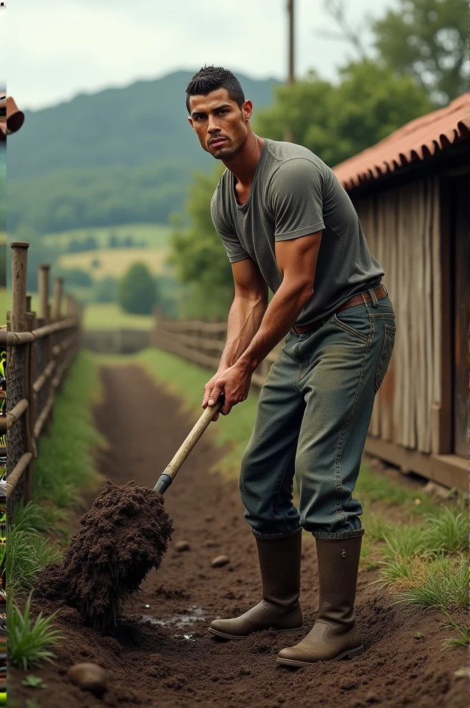 masterpiece, best quality, high resolution, closeup portrait, male focus, solo focus, a man, dirty almost naked gardener, 33 years old, pretty face, smirk, wearing dirty white jockstrap, bending over, filthy and muddy, sweaty, very hairy legs, skinny and hairy, half naked, bare chest, in the background garden, amazing composition, front view, HDR, volumetric lighting, ultra quality, elegant, highly detailed