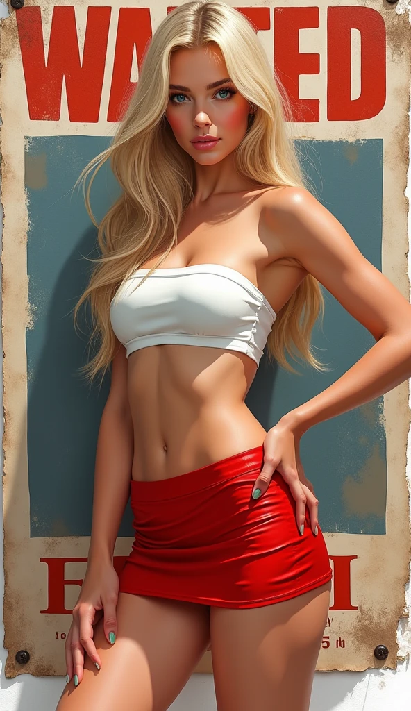 Realistic, sexy naked, tong, open legs, red lips, curly hair, realism, seduction, ray tracing