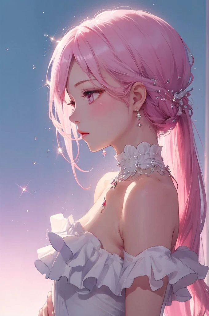 (high resolution, detailed, masterpiece, mascle，naughty man，young teenager，Young men, piercing na boca, messy pink hair with bangs, The bottom is the room，extremely details，realistic light and shadow，soft lighting，softfocus，the best quality，face red，Look at the lens