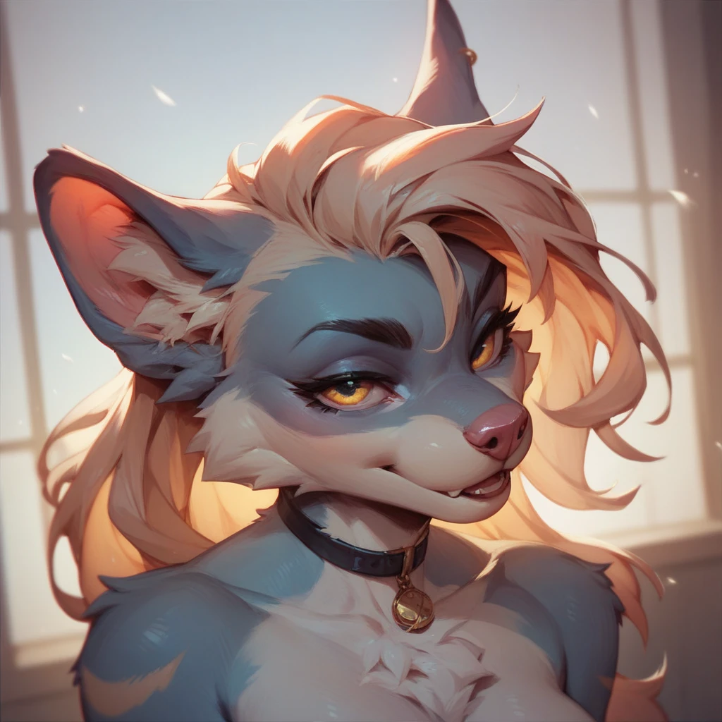 Digital Portrait of a Furry Woman