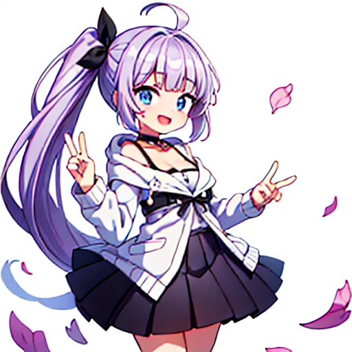 beautiful illustrations, highest quality, pretty girl,beautiful girl、clear face、 half girl、pastel colour 、blush、perfect hands、five fingers、thighs、(perfect face:1.1), smile、between legs、skirt、girl jumping、butt