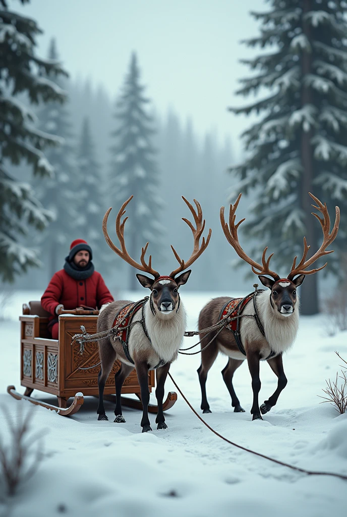 Letter R Sleigh Sledges and reindeer with the letters r M - SeaArt AI