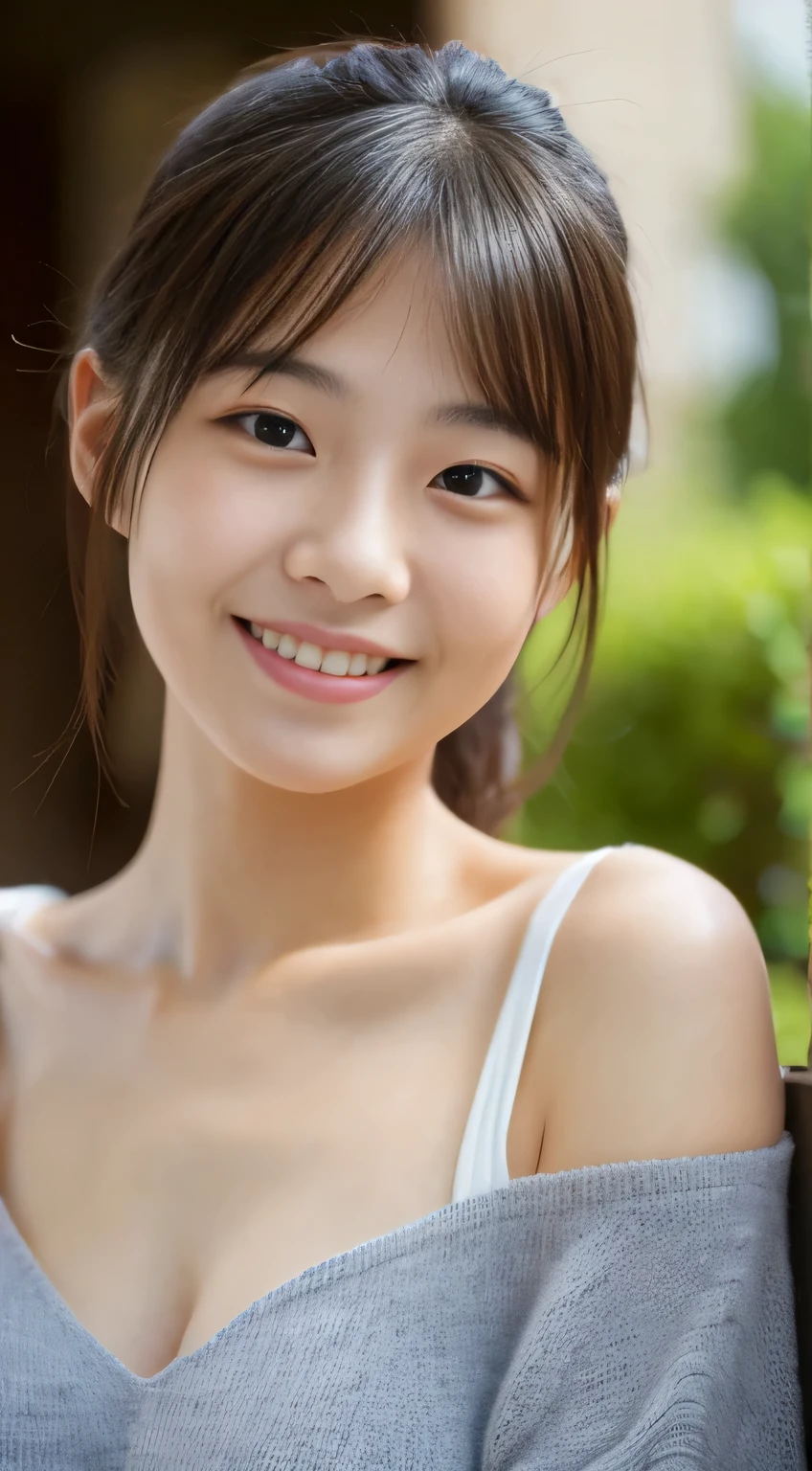 masterpiece,best quality,(Japanese ),((Beautiful girl)),cleavage,indoor,(perfect body beauty:1.2),(shy smile),beautiful teeth,