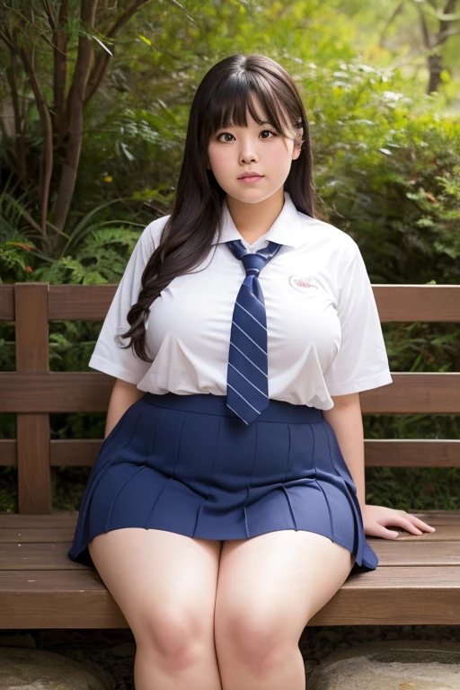 school cardigan,white undressed shirt,,checked pleated skirt,adult curvy body,thick thighs,gigantic breasts,japanese female,squatting and spreading legs,at home,seductive beautiful face,happy,