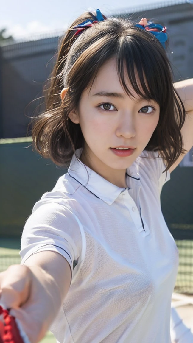 table top, highest quality, shape, Super detailed, finely, High resolution, 8k wallpaper, Beautiful woman at 30 years old,sexy,Japanese、short cut hair、Black swimsuit、butt
