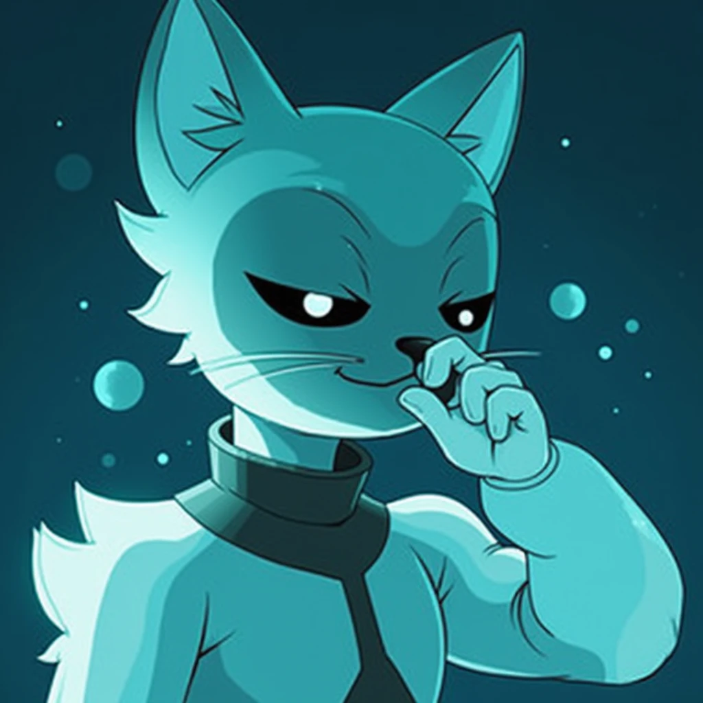 A protogen femboy from Voicemod  with his small 