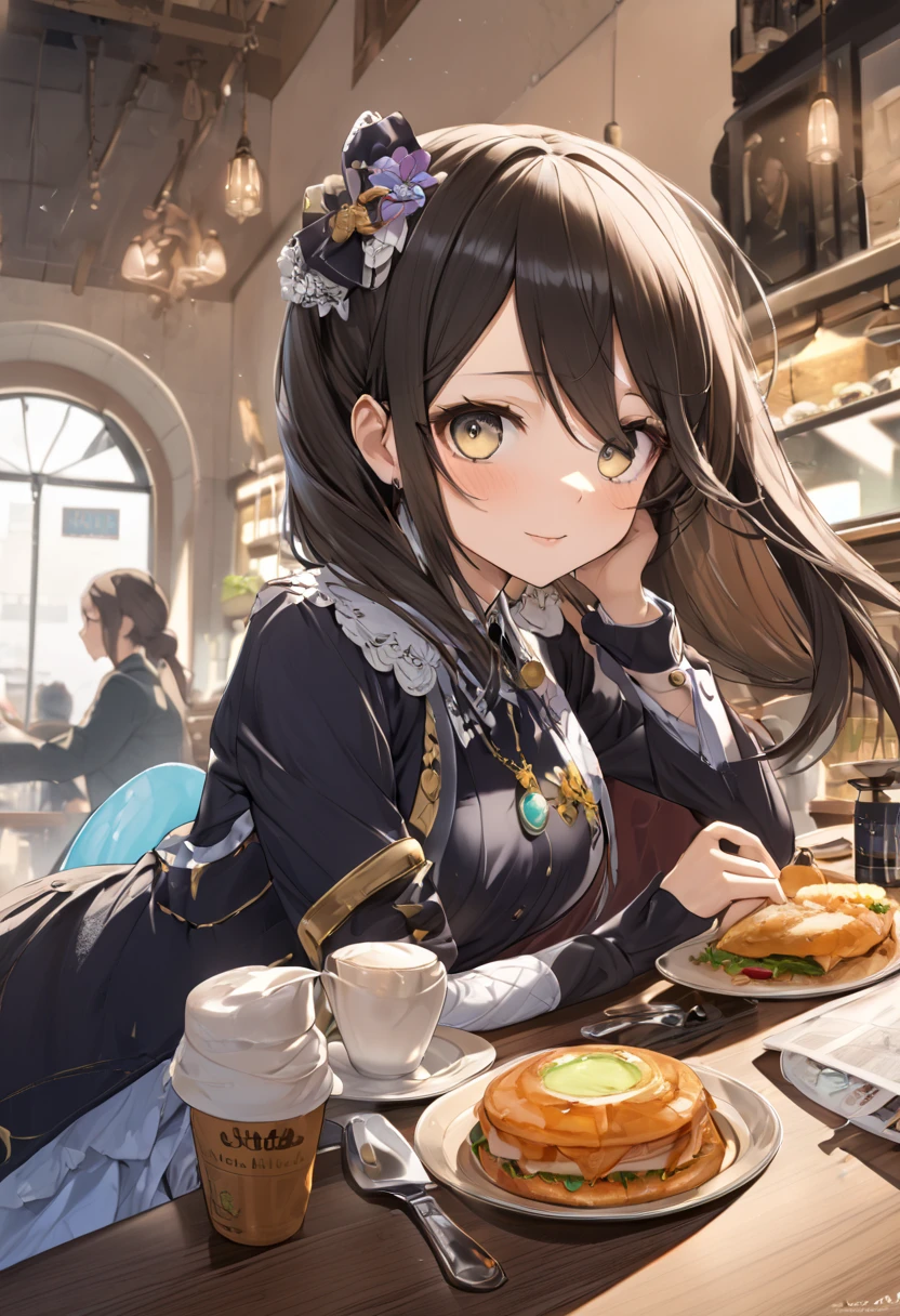 (masterpiece, top quality,  super detailed ) 、(((Manhattan Cafe))) ,(Uma Musume)