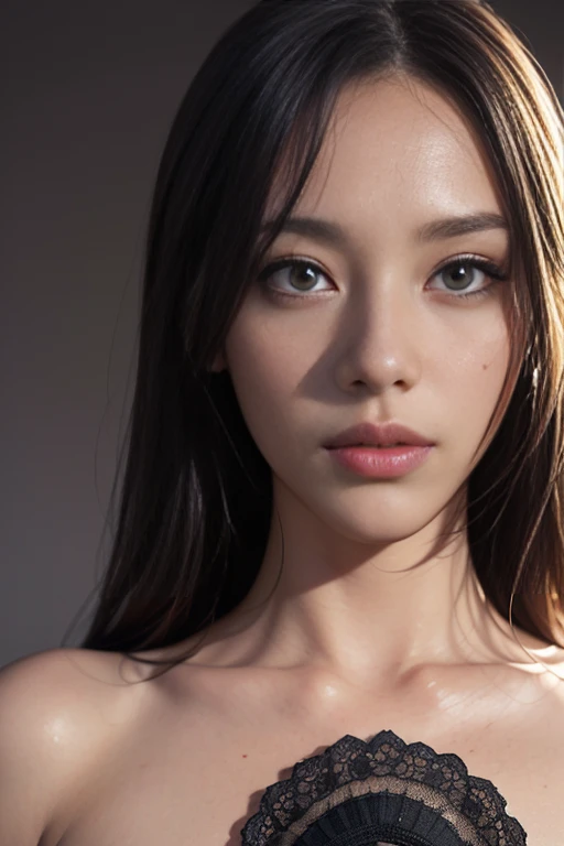 Dressed, (photo Realistic:1.4), (hyper Realistic:1.4), (Realistic:1.3),
(Smoother lighting:1.05), (Improving the lighting quality of movies:0.9), 32k,
One girl,20 year old girl, Realistic lighting, Backlight, Light on the face, Ray-tracing, (Bright light:1.2), (Improvement of quality:1.4),
(Highest quality real texture skins:1.4), Detailed drawn eyes, Detailed painted face, Quality Eyes,
(Tired, sleepy and satisfied), Face close-up, T-Shirts,close,
(Enhance the mood of your body line:1.1), (Enhances the beauty of skin texture:1.1)