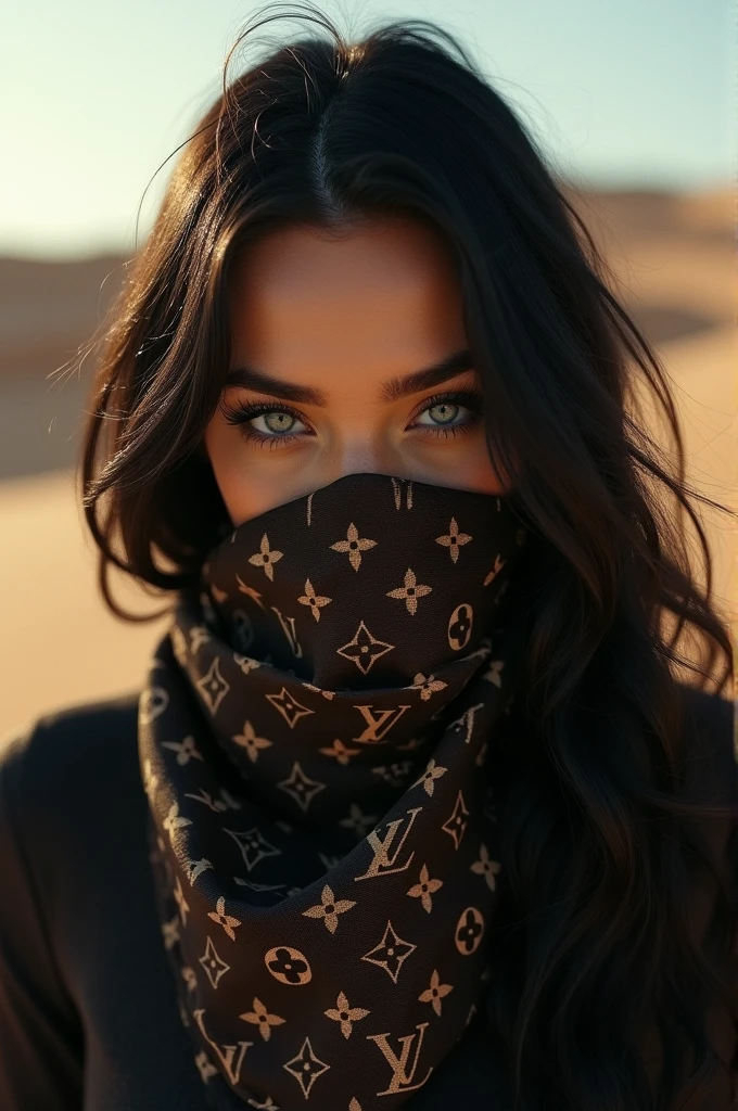 Hot girl face cover bandana