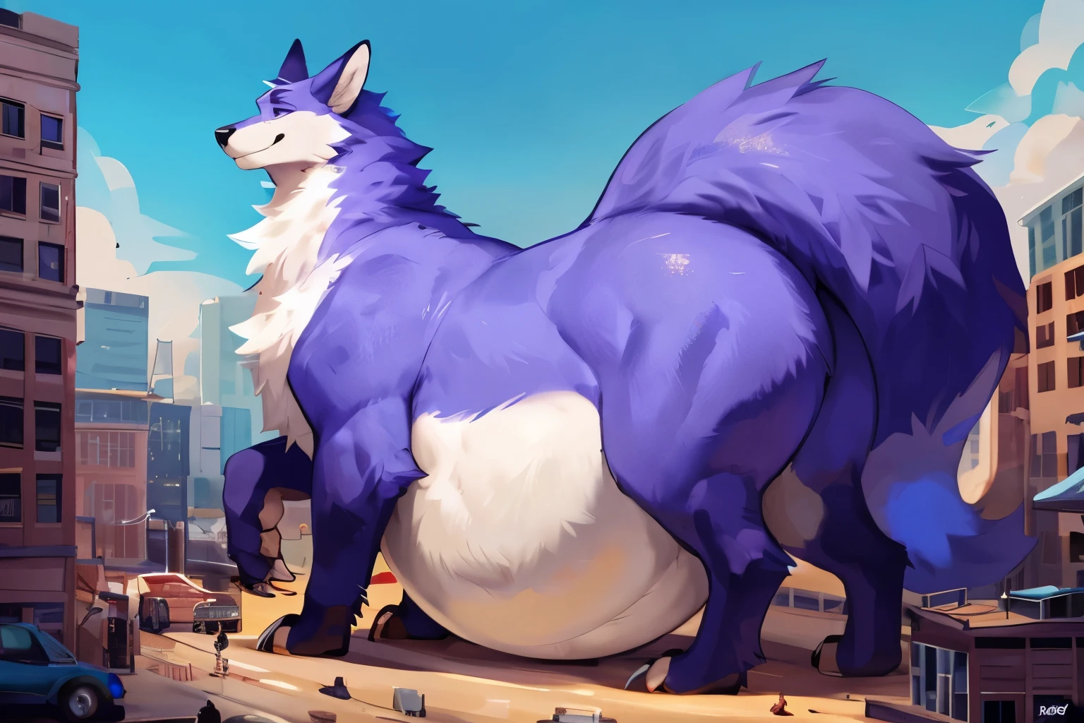 4k ultra quality, 4k full body view,(ultra high detailed body),enomorous wolf, detailed body,by mystikfox61, by glitter trap boy,feral paws, by bebebebebe,by morethreedee, by seibear,(thick thigh),(chubby thigh),thicc thigh,thick legs,chubby legs,thicc legs,massive butt,enomorous thigh,massive thigh,massive legs,thick lower legs,wide legs,(detailed thigh),(wide thigh),fluffy belly,furry belly,sharp nails,((sfw)),(ultra detailed face),detailed eyes,big tail,fluffy tail,(detailed tail),enomorous tail,bigger tail,huge tail,volumetric light,enomorous body,bigger taur body,big lower belly,big paws,(thick paws),fluffy paws,furry paws,enomorous paws,animal focus, beast,standing,(bigger lower body),strong lower body,(long legs),front view,macro,giga,master works, super fine, 4k resolution, high quality, movie lighting, high picture detail,dark fantasy,beast creature,illusory engine, Masterpiece, (((huge balls, huge canine penis, very long penis, hyper balls))), nsfw, explicit,