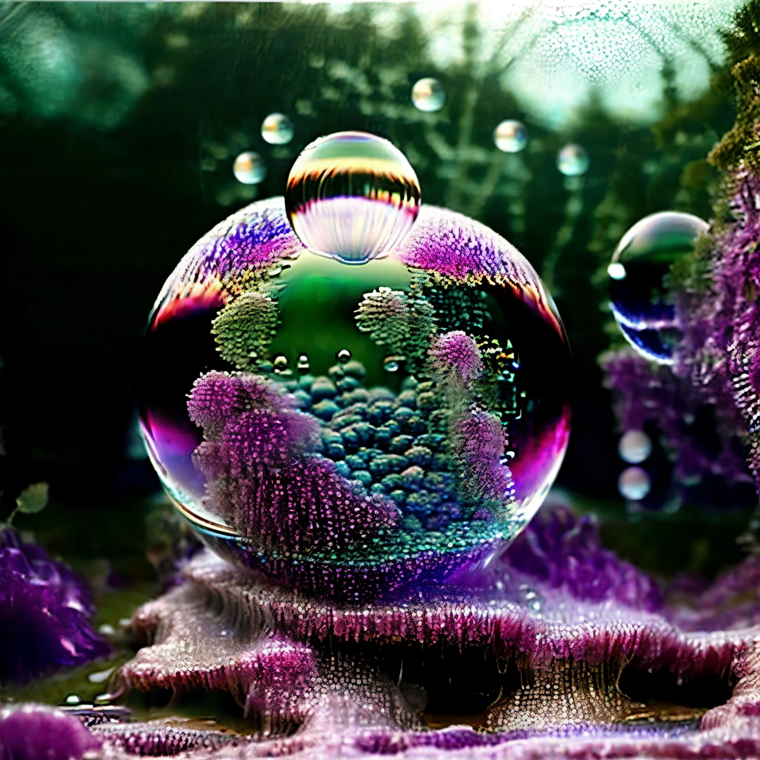  3dglass-like environment,shimmering glass bubbles morphing out of swirling colors, neon colors twisted through glass orbs and melting to drip into glass spheres, colored liquid fizzing to the ground, glowing light and reflecting,4d mandelbulb psychedelic landscape, depth of field,award winning masterpiece,pixel art, portrait,photography,photorealistic,hyperdetailed, glassmorphism,sparkle,God rays,optical illusion,rotational symmetry,reflective light,overexposure,backlighting,symmetrical reflective bubbles and spheres,extremely detailed bubbles and spheres,swirling spirals and vortex,bright vibrant colors popping out from 3d glass spheres,psychedelic underwater brightness glowing with neon colors,glowing colors twist creating holograms. Within a black abyss Intense bright, colorful, perfectly symmetrical glass globes criss crossed back and forth with different colors of laser lights contrasting the glowing light of fizzy liquid within the glass. Stark contrast between bright light colors and dark. photorealistic, cinematic photography, cinematic lighting, cinematic portrait, portrait photography, realistic, realism, ultra detailed, UHDR, full focus, highest quality, hyperrealistic,3D Rendering, 8K Octane, Cinematic, Cinematography, Digital Art, Photorealistic, Pixel Art, Pixel Assets, Depth Of Field, Best Quality, Award Winning, MasterpieceWithin a black abyss Intense bright, colorful, perfectly symmetrical glass globes criss crossed back and forth with different colors of laser lights covering the circumstances of the globes and contrasting the glowing light of acidzlime within the glass. Smaller spheres of glass in luminescent neon pink and neon green liquid fizzing and overflowing with acidic bubbles and emptying out into reflective glass orbs that melt and drip vibrant colorful symetrical patterns that cover the ground and merge together in a quilt of intricate and complex designs. High fantasy, magical effects, hypperrealistic, hyper detailed, very aesthetic.