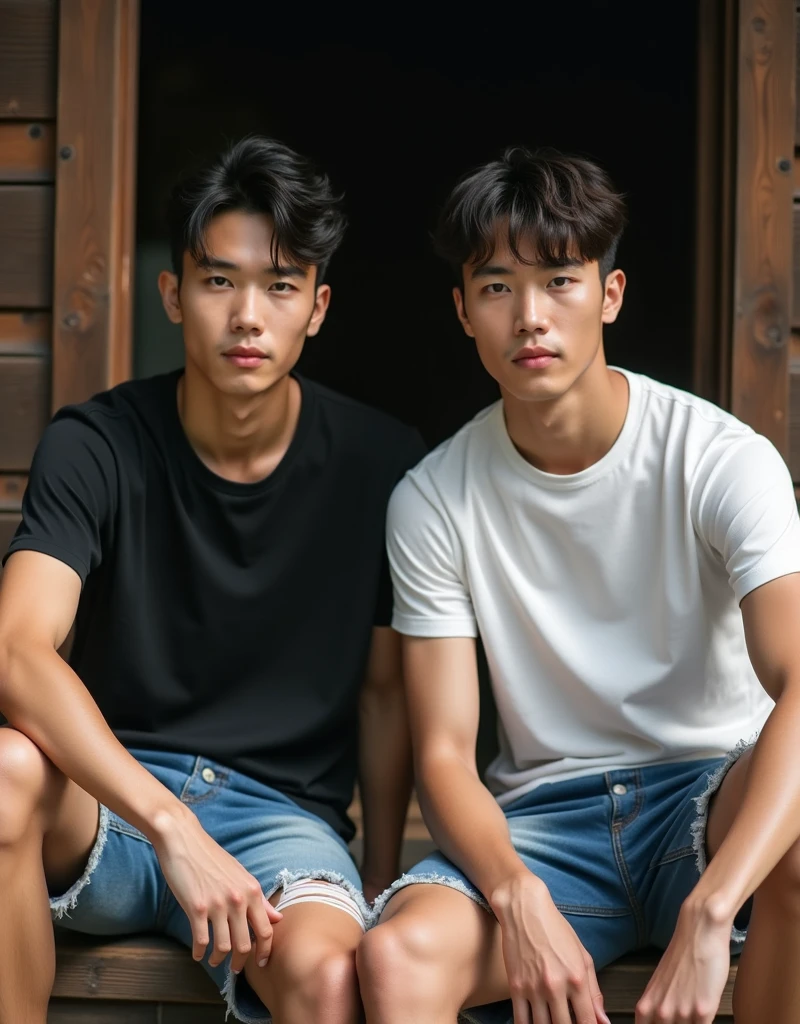 Boy. Wear white t shirt. Black hair. Blue eyes --auto