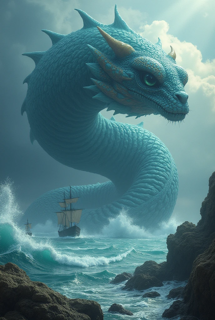 Giant sea serpent