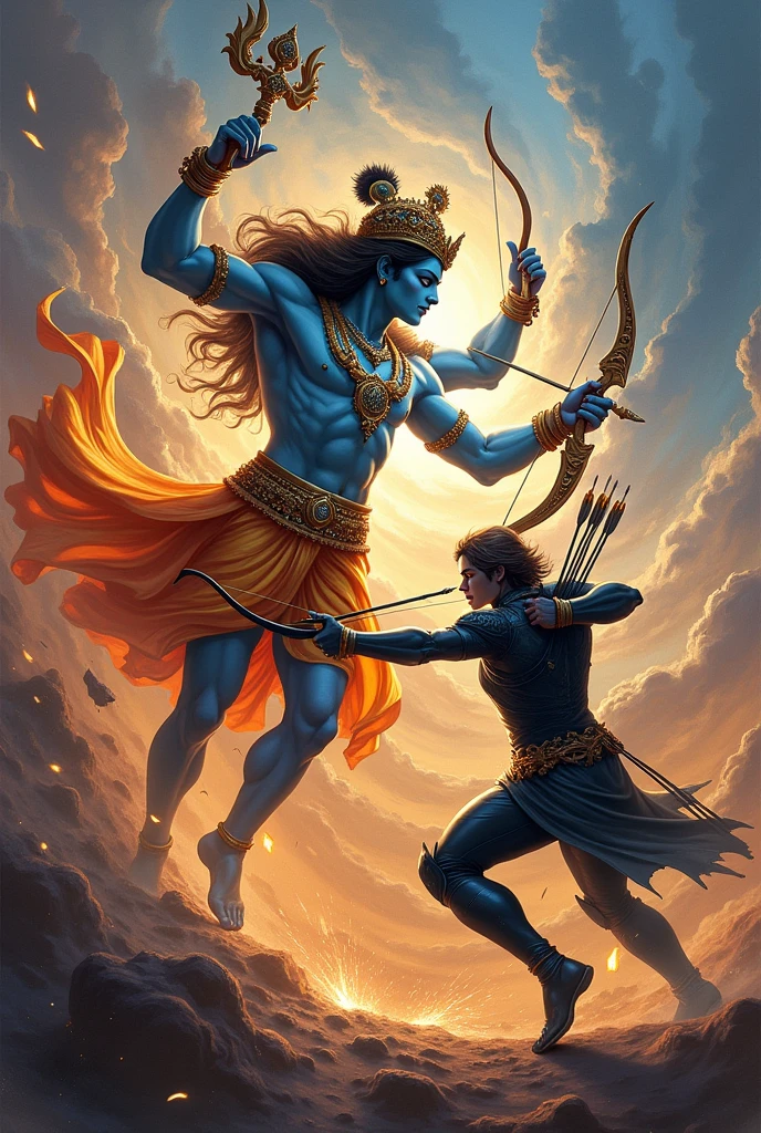 Srikrishna fight with thanos