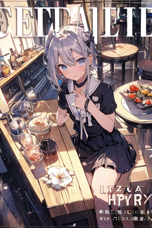 (A masterpiece of image quality in 8K),(from below:1.2),(Beautiful Allafed Woman),(((emphasizing breasts:1.0))),(Dynamic angles),(Dynamic and sexy bending pose:1.3),(sit a chair:1.3),(Short hair in shiny silver and orange inner colors,(perky chest:1.1), (pointed chest:1.3),small full breasts,Disturbance of clothing due to movement,breast slip,(Ponytail twisted buns adorned with elaborate braids and beads,Braided Setup Fishbone Hair,),(see-through bangs),small breasts、(((A white lace apron that shows your bare skin from under your small breasts)))、Blush with embarrassment、Enraptured eyes、A smile that beguiles the viewer、(Look back:1.2)、Look into the photographer,skin glistening with sweat,gazing at viewer,,(Professional Lighting),(8K,masutepiece,top-quality,Ultra-high resolution output image,),(Ultra HD with complex detail image modes),depth of fields,Beautiful hands,Beautiful fingers,Detailed finger features,(Detailed hair features:1.7),detailed facial features,detailed clothes features,
