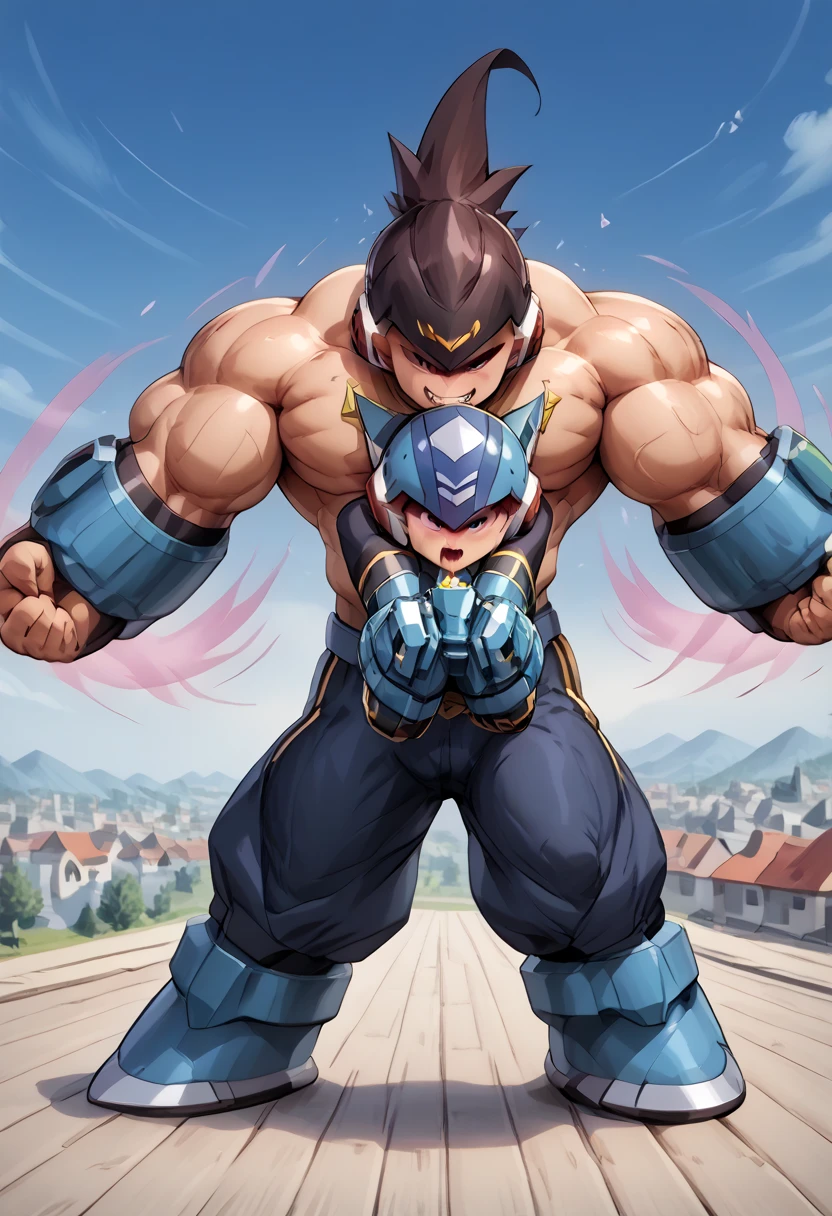  Max Image, top quality,((Very big muscles, sc1er6 {x} mega man {x} sc1er6 {x} mega man {x} x} x} is a good idea,)), impending sexual activity, pubic skin, Glossy Skin, anal sex,Stunned face,((doggy style, rape, Rape,2〜3boys)), lots of drool and sweat,,semen, steam,Chibi,Shota, s,Hands on head,Crush the city,Giant Machine Wings ,roling eyes,【score_9, score_8_up, score_7_up, score_6_up, detailed, intricate details,best quality ,source_anime,
star force, brown hair, brown eyes, blue bodysuit, blue helmet, male focus, helmet, teeth, clenched teeth, bodysuit, spiked hair, outdoors, cloud】 man, sex,fuck, fellatio,(( Purple Eyes ,Light Emitting Eyes ,Aura from the eyes)),loose belt ,Resist brainwashing ,4K, full body, male focus,  ten-pack-abs , ten abdominal muscles, ten abs , ten pack abs, Ten-pack abs, hyper muscular legs, hyper muscular arms, hyper muscular thighs, hyper muscular arms, hyper muscular forearms, hyper muscular abs, hyper muscular pecs, hyper muscular shoulders, hyper muscular neck, hyper muscular boy, boy with hyper muscles, hyper muscles,gigantic hyper penis,Performed with Son Goku,Side View 