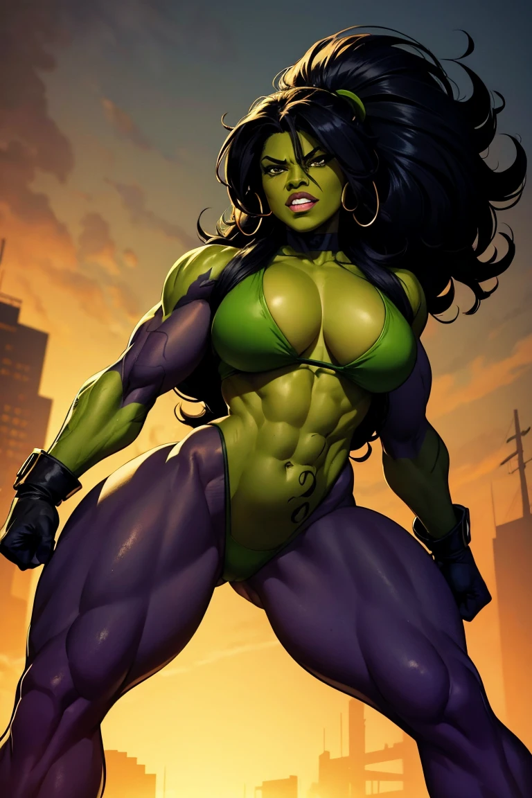 score_9, score_8_up, score_7_up, girl, solo, she hulk, huge BREAST, spreading legs, looking at the viewer, sweat, nipple, pussy, milf, thick thighs, sexy, , muscular body, , squatting down, flexing,, nude, gym
