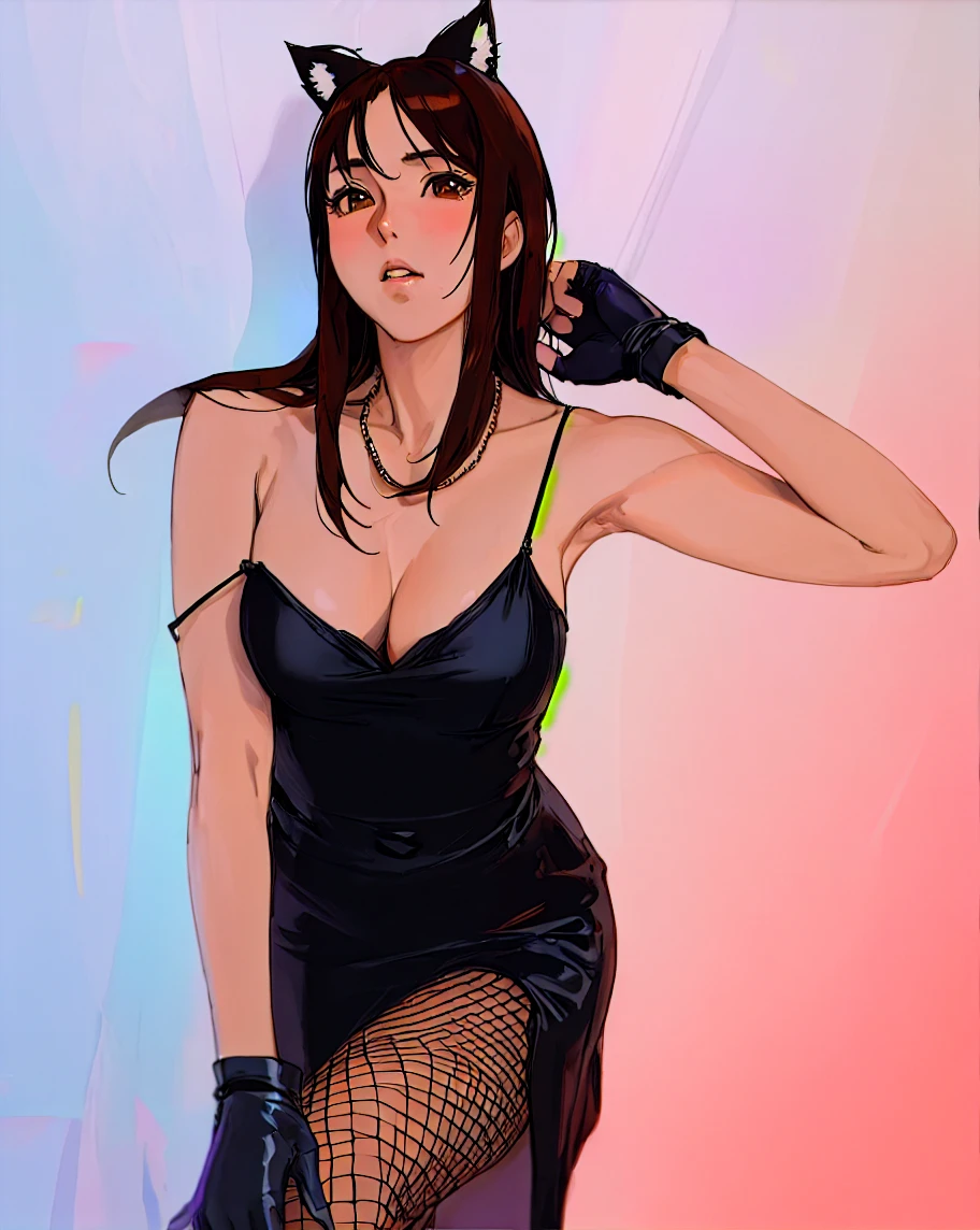 Tokyo in the Taisho era、Red light district、City of night、BDSM、Queen、mistress、(((One girl)))、solo、(((Long gloves covered to the fingertips in black latex:1.4 )))、(((Black latex corset dress:1.4)))、(((The corset dress is decorated with beautiful lace.)))、(((Corset dress with shoulder straps)))、(((Black latex tight mini skirt:1.4)))、(((Black Thigh Boots)))、(((Black fishnet stockings:1.4)))、Stiletto heels、(((Black latex panties)))、(((Black latex bra)))、(((Black leather collar)))、(((Sexy pose:1.4 )))、Wide-open legs:1.2、(((Erotic)))、(((Cowboy Shot)))、(masterpiece, highest quality, Highly detailed CG, Beautiful fine details, Highly detailed face, Intricate details:1.2), 8k wallpaper, Elaborate features, Sparkling, Shining Light, Ray Tracing, High resolutionR, Depth of written boundary, (Perfect Face), High resolution, Perfect lighting, ((Beautiful fine eyelashes)),Upper body close-up、Chick crane、Kunoichi、Covert、Black Hair, (((ponytail))),((( Purple eyes))), Sleepy eyes, Exposing shoulders, ((short kimono)), Open forehead, lipstick, Pulling the hair back, (((Put your hands on your hips)))、Long Hair,Pelvic Curtain, Mole under the eye, Double slit、Crying face:1.2、(((blush:1.2)))