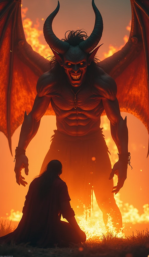 The rapper from Canserbero with his tattoo (All we need is love) vs lucifer in hell
