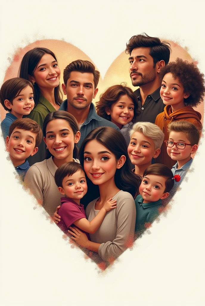 illustration of a family of five standing together in front of a pink background, family portrait, retrato de uma gangue rosa, rotoscopia, retrato nft, em estilo cartoon, official Admirador de arte, family photo, barong family, caricatura, Admirador de arte, digital illustration, happy family, stylized digital illustration, family, desenhado no estilo de Mark Arian usando a regra de 3 nas medidas estilo Cartoon estilo ilustração digital estilo GTAarafed retrato de family with a baby and a doll, retrato de family, inspirado em Art Frahm, Arte da capa dos quadrinhos de Phil Noto, por Mark Arian, por Eddie Mendoza, estilo tom bagshaw, cartoon style illustration, Spy vs. Family, Art style of Tom Bagshaw, phil noto arte em quadrinhos, JC Leendecker e Sachin Teng, fanart detalhada, arte promocional