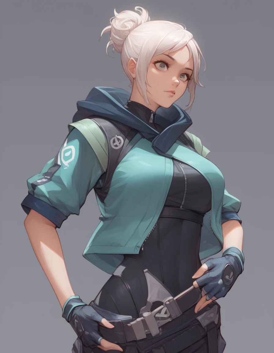 score_9,  score_8_consolation, score_7_consolation, source_anime
j37t  , Bodysuit, Zipper pull tab , hooded jacket,   big-breasted woman taking off all her fingerless gloves ,
1 woman, Alone, 다 벗고 있는 가슴 큰 여자