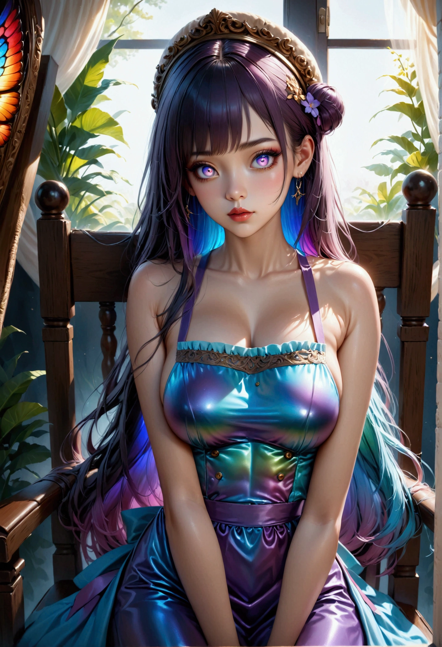 Dark-haired anime girl in pink swimsuit and corset, , corpo bonito, seios grandes, com as hands on chest, hands on chest, Garota sensual, purple cabelo, mechas de cabelo laterais, mechas de cabelo na lateral do rosto, beautiful lighting, sombras suaves, olhos azuis, pernas bonitas, cabelo curto, estilo anime, personagem Akane Tendo, Autora Rumiko Takahashi, Baseado em obra de Rumiko Takahashi, Anime Ranma 1/ 2, decote sensual, quadril robusto, corpo inteiro, corpo inteiro, busto grande, garota jovem com corpo belo e bonito, sandals on his feet, garota 16 anos usando maiô e corset pink, garota anime, estilo anime, beautiful feet in sandals, 45° viewing angle, ao ar livre, peito grande, seios bonitos, cabelo preto, sandals on the feet, pernas bonitas, sensual, belas pernas, Sandalias, seios grandes, corpo completo, corpo inteiro, feet with sandals, anime realista, saia, saia pink, postura reta, Postura reta,big breaths, ao ar livre