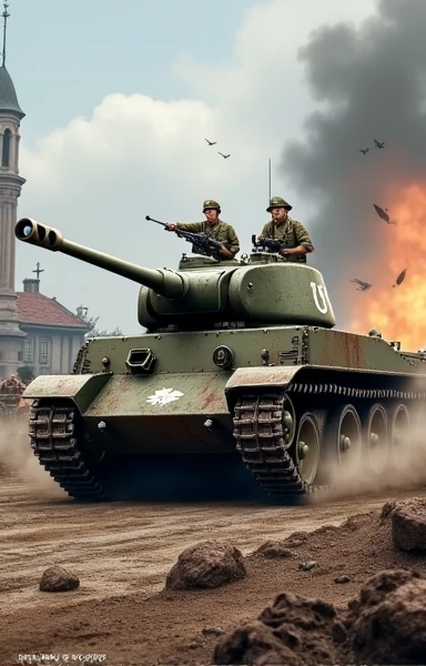 watercolor \(medium\, Generate a stunning art style, a true [masterpiece] [best quality] of art. lmnrsstnk tank,  charging forward. In the background a [battlefield, gothic city, warhammer 40k] is to be seen in [grand:1.8, high-scale:1.8, panorama:1.8] from [from below].  
<lora:Leman_Russ_Battle_Tank_-_Warhammer_40000_SDXL:1>