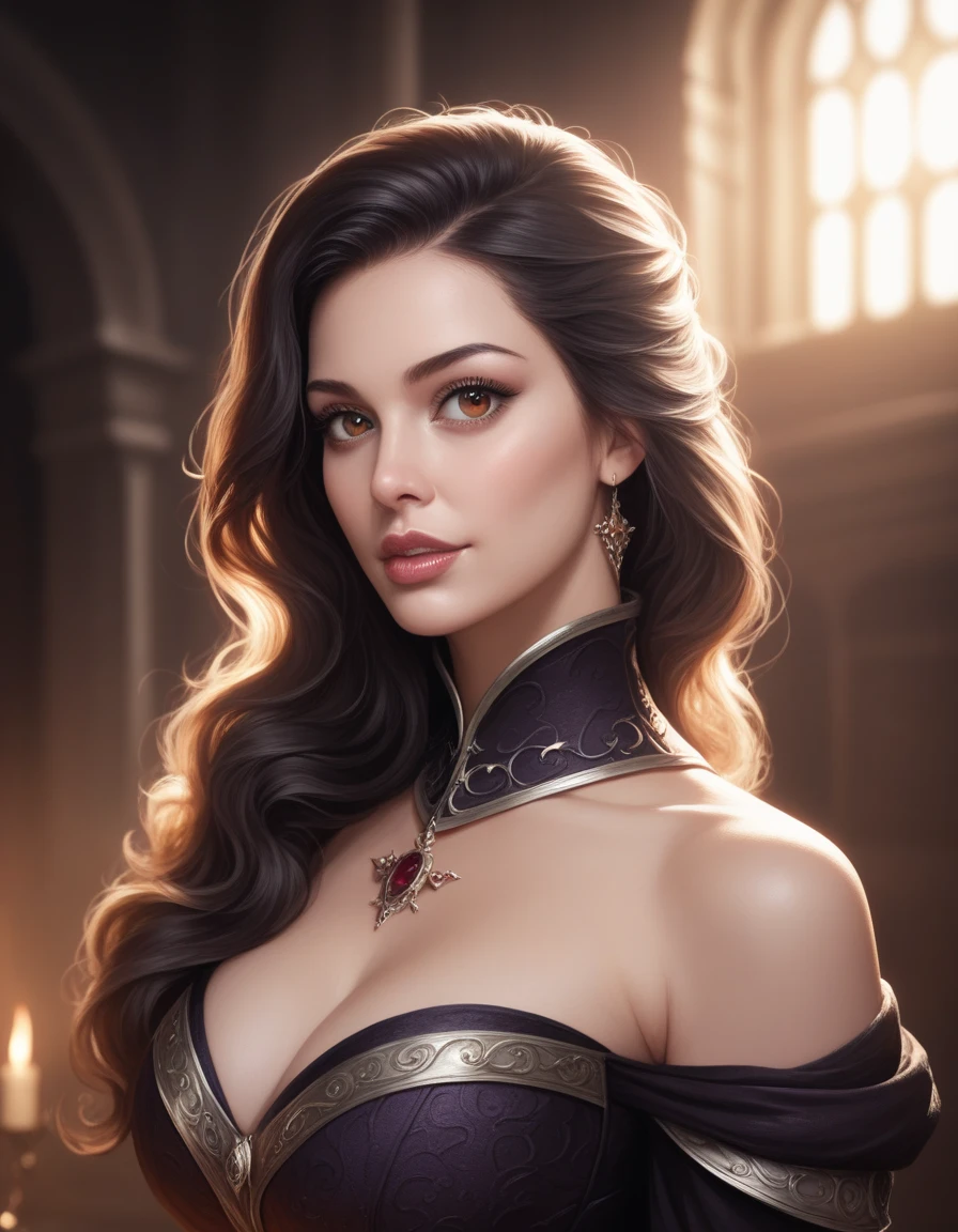 portrait of Brooke Shields, nude breasts, veil bride gown, realistic, portrait, highly detailed, digital painting, artstation, concept art, smooth, sharp focus, illustration, cinematic lighting, art by artgerm and greg rutkowski and alphonse mucha