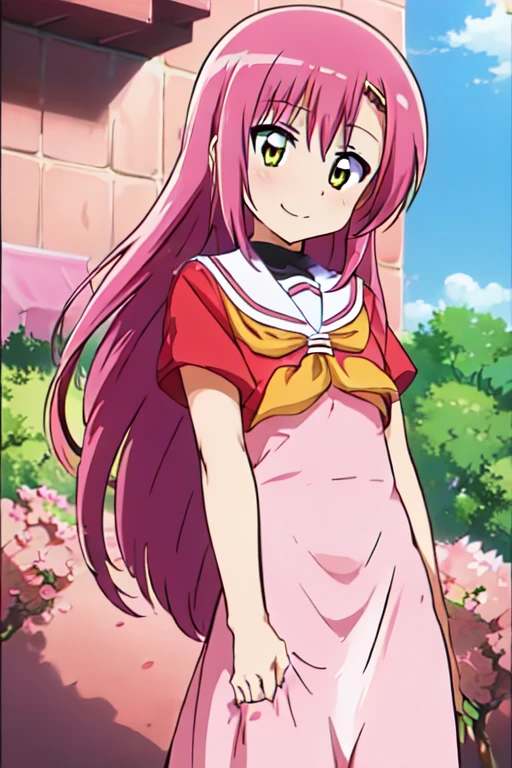 Katsura Hinagiku,Hayate no Gotoku, girl、One person、 smaller breasts、best quality,seductive smile,school uniform