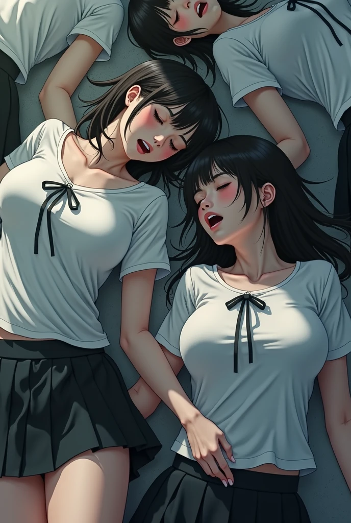 (super flat, flat shading, flat color:1.1) , Masterpiece, perfect anatomy, Females having sex with females, public transport, hot, multiple females, fingering, female orgy, female crowd, bdsm, lesbian orgy scene, latex, bound, tied up, fisheye lens, female domination, rough, lesbian,