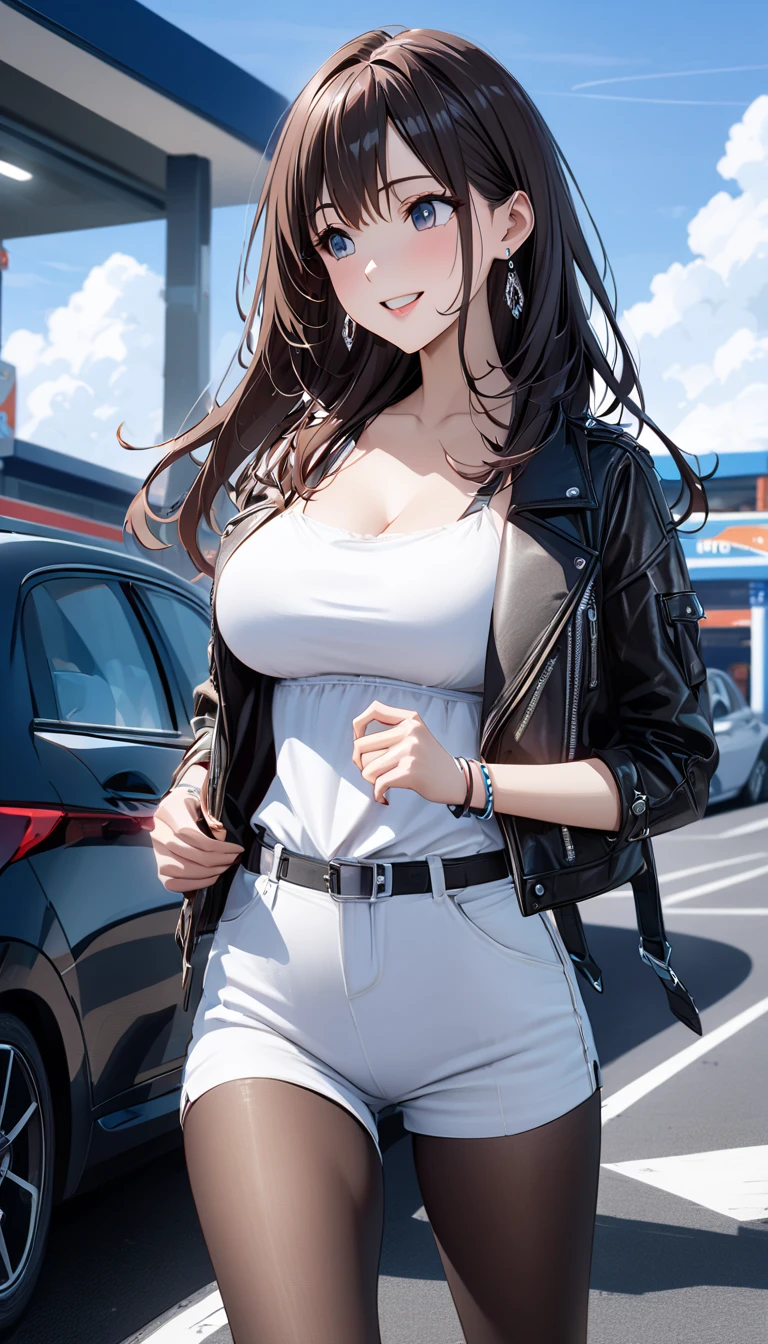 araffe woman in a short skirt walking down a street,Korean girls,korean woman,wearing tight simple clothes,gorgeous young korean woman,in blouse wearing,beautiful Korean women,beautiful young korean woman,in blouse wearing,Wear a tight shirt,Beautiful Asian Girls,Wear a cute top,Japan goddess,in a white shirt,asiagirl,tmasterpiece,Hyperdeformity, full bodyesbian: 1.2, 超A high resolution, RAW photos, tmasterpiece, hyper-detailing, 8k, full details hair, A high resolution, best qualtiy, 超A high resolution, Ultra-detailed face and eyes, (realisticlying:1.4), looking at viewert, ssmile, adolable, (Ray traching:1.4), (long leges:1.4), best qualtiy, tmasterpiece, big cuvy hips, Kinky details, big breasts beautiful, ((Very detailed hair)) , (gigantic cleavage breasts)(((18 years old))), Thin lips, largeeyes, high light, seductiv, eBlue eyes, Slim waistline, 8K, 16K, A high resolution, slim toned body,
Karol Bak UHD,Inspired by Hajime Sorayama, --auto
