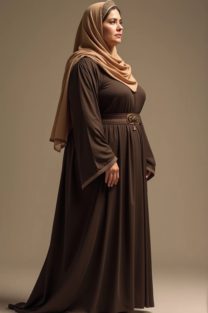 Girl wearing hijab lifting her skirt and show her pussy
