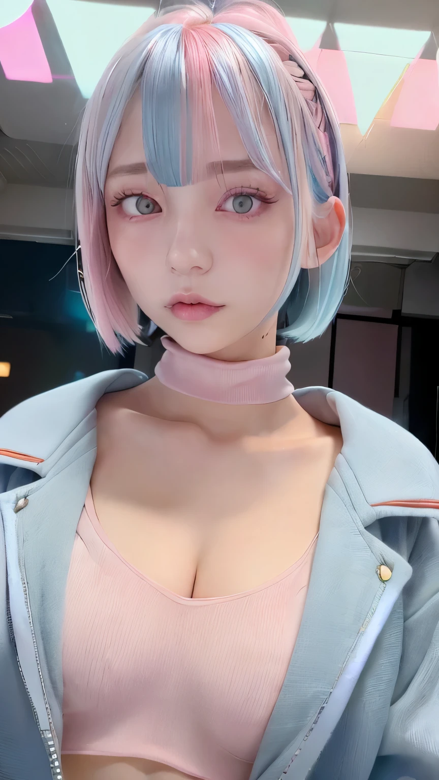 1girl, beautiful detailed eyes, horrified, scared, beautiful detailed lips, extremely detailed eyes and face, pink t-shirt, white jeans, standing on a street corner, award winning, intricate details, photorealistic, cinematic lighting, volumetric lighting, depth of field, beautiful face, striking pose, dynamic composition, vivid colors, warm tones,