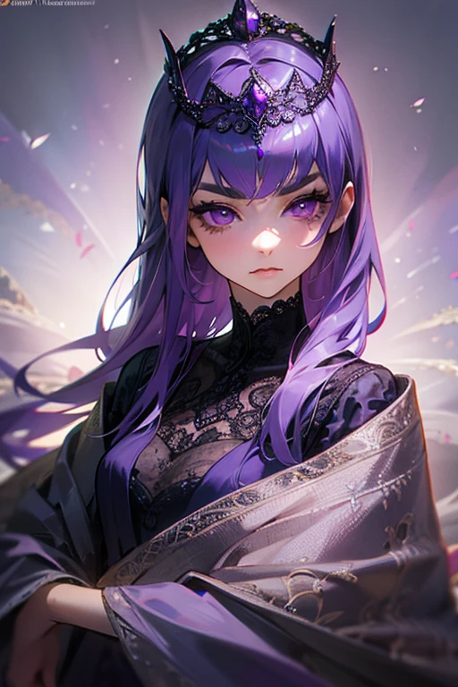 transparent image,Character portrait,Fox Mask,chest,Purple Hair,Long Hair