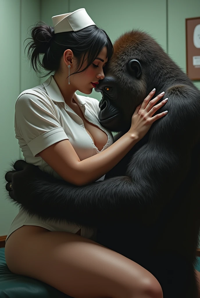 Big ass being anally raped by a gorilla