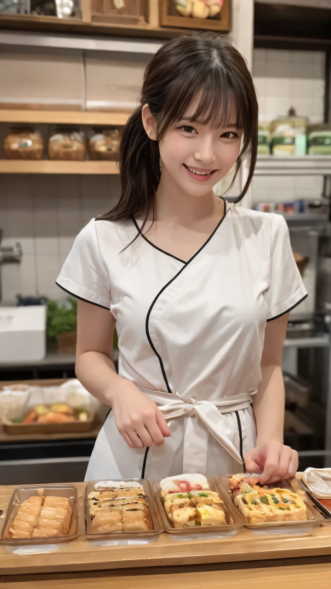 Best Quality, Master Piece, 1 Girl Yunaka, One Eye Closed, Smiling, Detailed Hands, Star