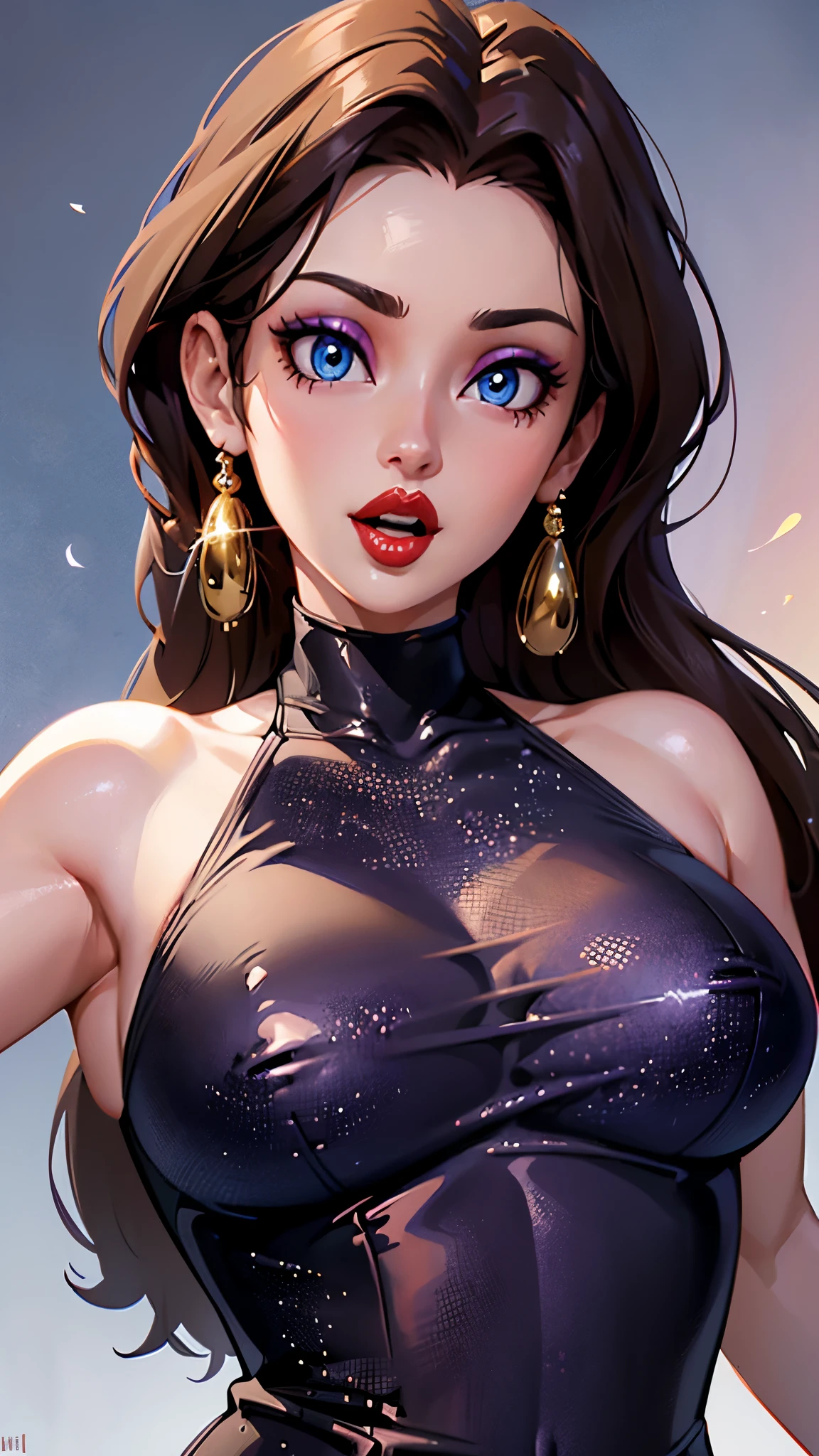 Must Piece, (Solo: 1.1), Perfect Face, (Bright Lighting: 1.2), Beautiful Eyes, Beautifully Detailed Face, Perfect Lighting, Absolutely necessary for the piece, Top Quality, () MILF, () 30 year old woman, red lips, lips, lipstick, red lips, thick lips
8K, high quality, animation, married woman, fair-skinned, beautiful, beautiful face, beautiful, bright, highlights in eyes, sexy, beautiful line drawing.Brown hair color, dark facial make-up, dark purple eyeliner, blue eyes, ((depicting head only)), simple background, open mouth, (tongue out),((tongue in cheek))