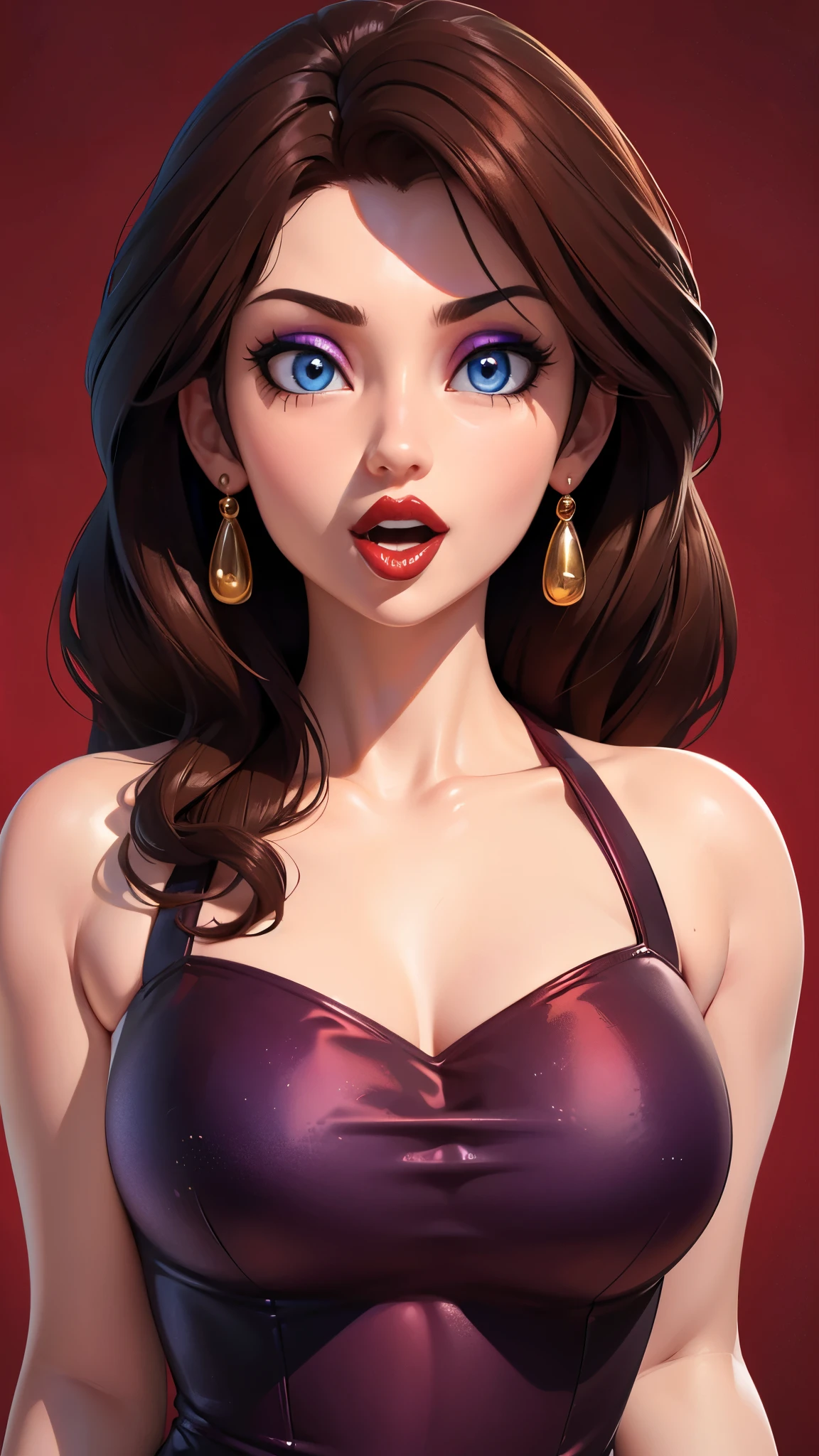 Must Piece, (Solo: 1.1), Perfect Face, (Bright Lighting: 1.2), Beautiful Eyes, Beautifully Detailed Face, Perfect Lighting, Absolutely necessary for the piece, Top Quality, () MILF, () 30 year old woman, red lips, lips, lipstick, red lips, thick lips
8K, high quality, animation, married woman, fair-skinned, beautiful, beautiful face, beautiful, bright, highlights in eyes, sexy, beautiful line drawing.Brown hair color, dark facial make-up, dark purple eyeliner, blue eyes, ((depicting head only)), simple background, open mouth, (tongue out),((tongue in cheek))