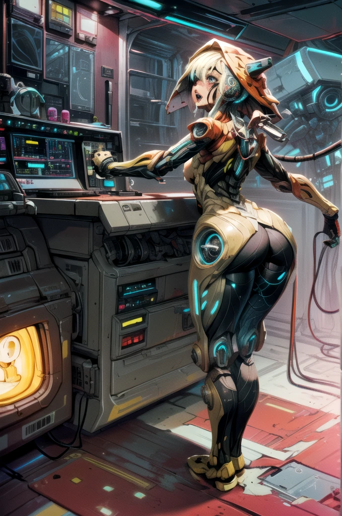 masterpiece,best quality,1girl,wide hips,thick thighs,Ivara,helmet,bodysuit,armor,face covered,standing,bent over,looking back,(spacecraft interior),science fiction,from behind,ass focus,nsfw, nude, (25 years old:1.5), (mature female:1.5), realistic, shaded face,
(cyborg:1.2),(mechanical legs:1.3),(mechanical arms:1.3),
blonde hair, messy hair, (lone nape hair:1),, (glowing eyes:1.2), (ringed eyes:1.5), (black pupil:1.0), (white sclera:1.0),(headphone,:1.1)
(magical gir,sex toys,electric shock,sex toys, Electrical Cords,Electrical Cords,tears,rape,ahegao,electric shock:1.2155),Electrical Cords digging breast,(body over electrical cords,torn clothes:1.18),in the cockpit,cockpit full of electrical cords
, (rooftop:1),best quality,
fountain splash blow out (yellow pee:1.03) from her, sitting urination,
(bruises on body:1.5514)(many lot of excessive bruises:1.4775),1girl,stabbed,(bruises:1.629),(bruises on body:1.4071),attacked,(bruises on stomach:1.1025),,urethra,1lady,,spread legs, from above,(open mouth:1.6),(crying :1.2763), (sexual climax:1.3), full body