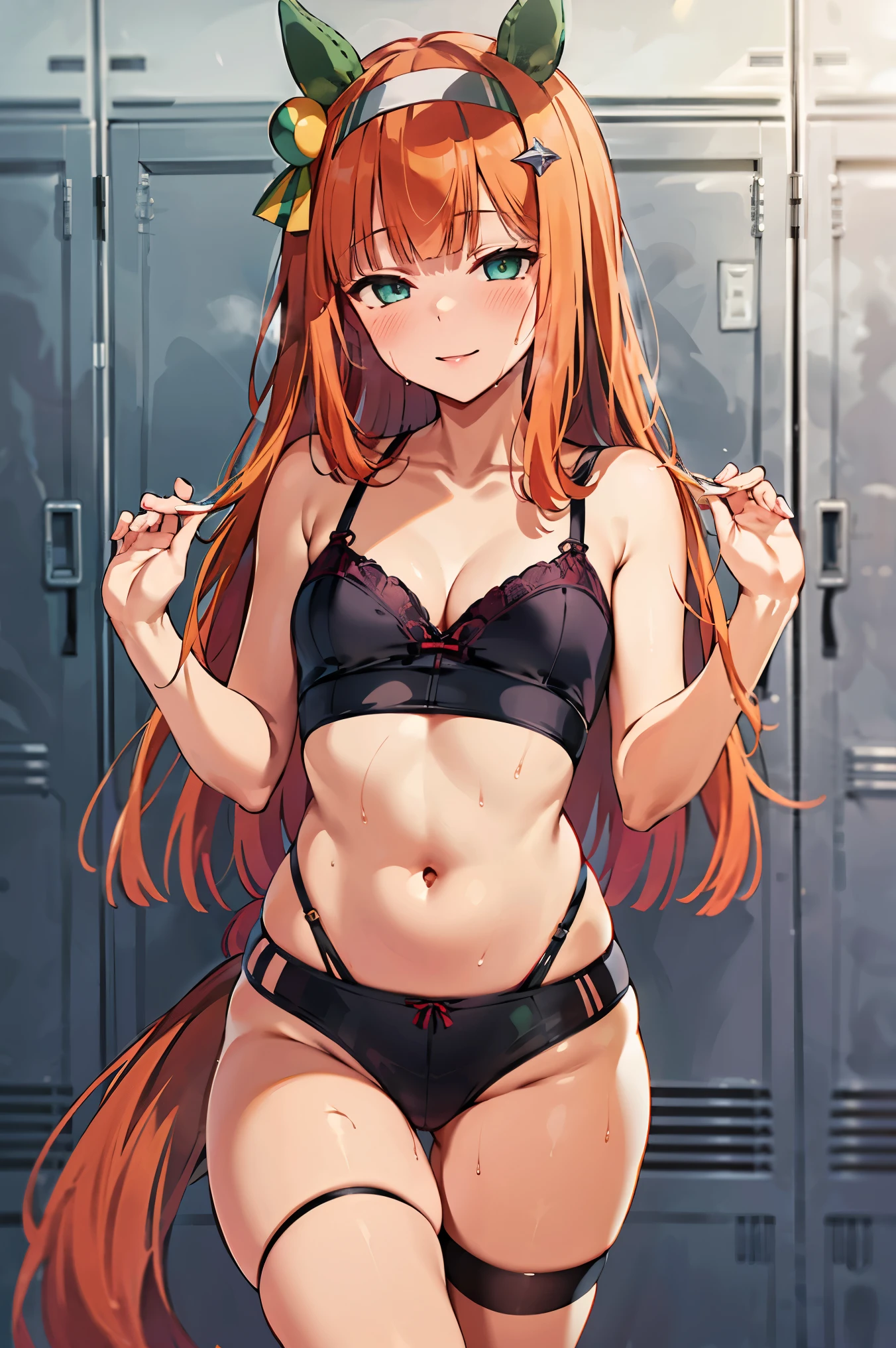 (((1 girl))), Kotoriitsuka, Kotori Itsuka, Long hair, (red eyes: 1.5), red hair, ahoge, (flat chest: 1.2), with a lollipop in her mouth,
BREAK (wearing a very sexy short bikini), twintails, hair ribbon, black ribbon, muscular thighs, well defined body, muscular belly,
looking at viewer, (full body photo), standing, smiling, nervous, arms crossed,
Break-in inside the house,
BREAK (artwork: 1.2), best quality, highest resolution, 8k unity wallpaper, (artwork: 0.8), (beautiful detailed eyes: 1.6), Extremely detailed face, perfect lighting, extremely detailed CG, (hands perfect, perfect anatomy),